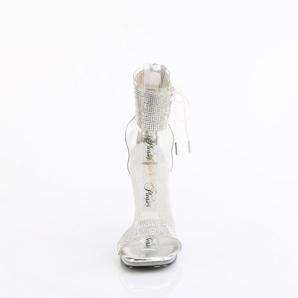 CHIC-47 - Sandaletten - Silber mit Strass von Fabulicious – Ansicht 2