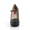 CHLOE-02 Plateau Pumps Schwarz von Pleaser Pink Label – Ansicht 2