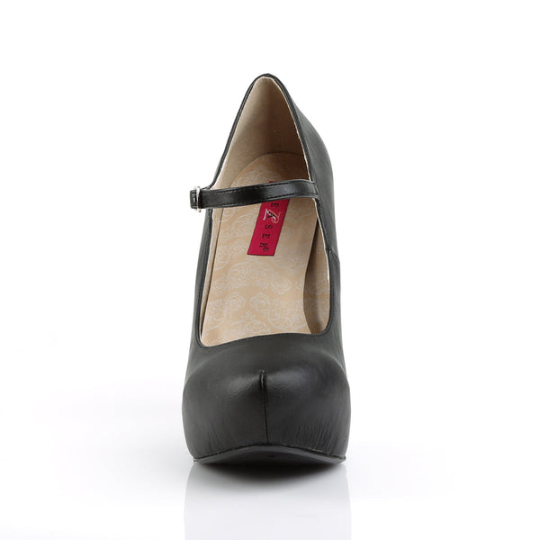 CHLOE-02 Plateau Pumps Schwarz von Pleaser Pink Label – Ansicht 2
