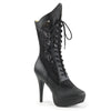 CHLOE-115 Plateau Stiefeletten Schwarz von Pleaser Pink Label