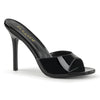 CLASSIQUE-01 Pantoletten Lack Schwarz von Pleaser