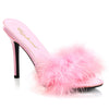 CLASSIQUE-01F Pantoletten Baby Pink von Fabulicious