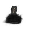 CLASSIQUE-01F Pantoletten - Schwarz von Fabulicious – Ansicht 2