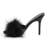 CLASSIQUE-01F Pantoletten - Schwarz von Fabulicious – Ansicht 3
