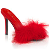 CLASSIQUE-01F Pantoletten Rot von Fabulicious