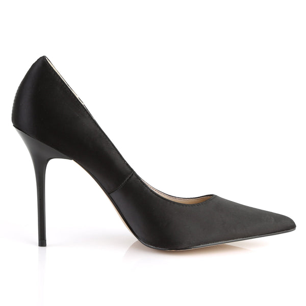 CLASSIQUE-20 Pumps Satin Schwarz von Pleaser – Ansicht 5