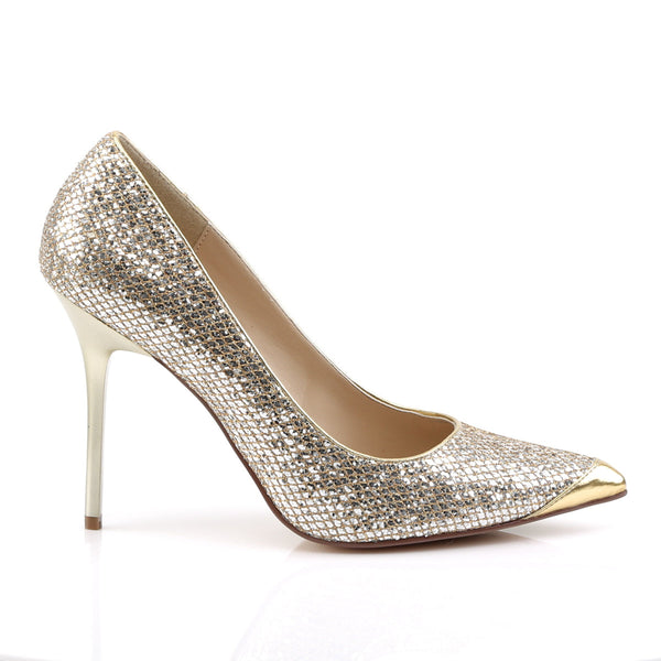 CLASSIQUE-20 Pumps Gold Glitzer von Pleaser – Ansicht 5