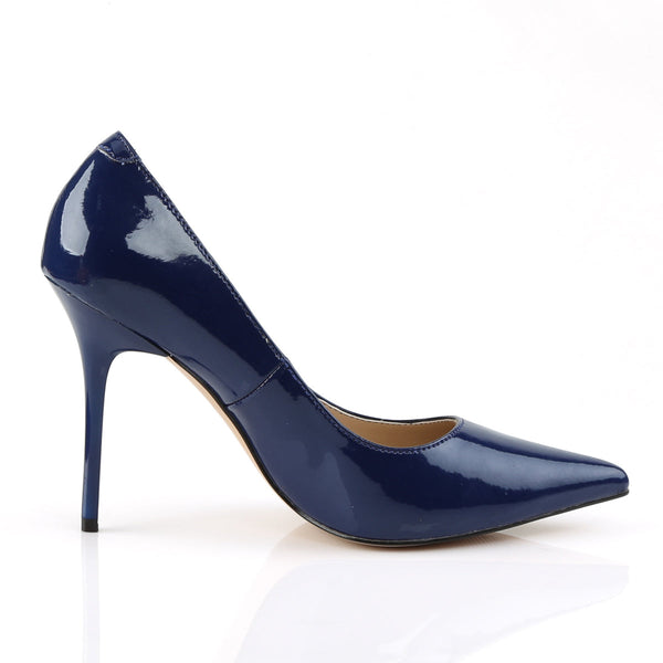 CLASSIQUE-20 Pumps Navy Blue Patent von Pleaser – Ansicht 5