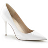 CLASSIQUE-20 Pumps Weiß Lack von Pleaser