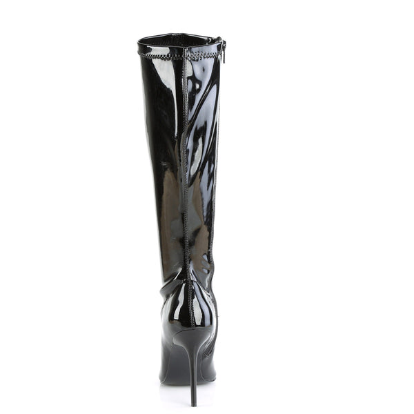 CLASSIQUE-2000 Stiefel Lack Schwarz von Pleaser – Ansicht 4
