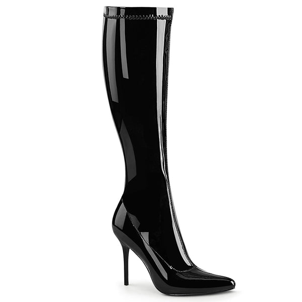 CLASSIQUE-2000 Stiefel Lack Schwarz von Pleaser
