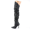 CLASSIQUE-3011 Overknee Stiefel Schwarz von Pleaser – Ansicht 3