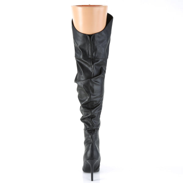 CLASSIQUE-3011 Overknee Stiefel Schwarz von Pleaser – Ansicht 4