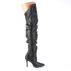 CLASSIQUE-3011 Overknee Stiefel Schwarz von Pleaser – Ansicht 5