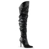 CLASSIQUE-3011 Overknee Stiefel Schwarz von Pleaser
