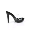 COCKTAIL-501 Plateau Pantoletten Schwarz/Transparent von Fabulicious – Ansicht 5
