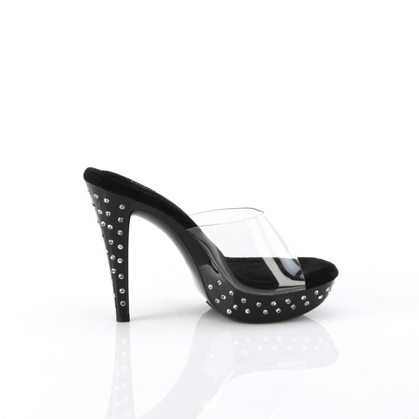 COCKTAIL-501SDT Plateau Pantoletten Schwarz von Fabulicious – Ansicht 5