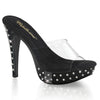 COCKTAIL-501SDT Plateau Pantoletten Schwarz von Fabulicious