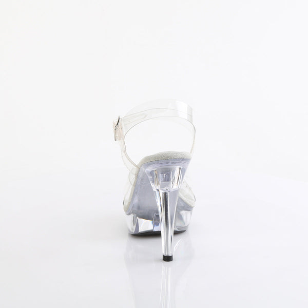 COCKTAIL-507 - Plateau Sandaletten - Transparent von Fabulicios – Ansicht 4