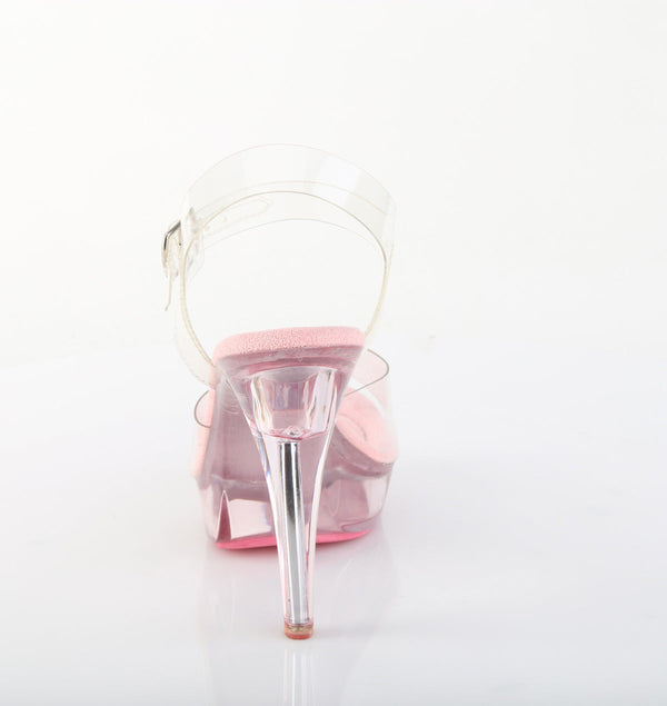 COCKTAIL-508 Plateau Sandaletten Rosa Transparent von Fabulicious – Ansicht 4