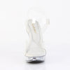 COCKTAIL-508RSI Plateau High Heel Sandaletten - Silber Glitzer Transparent von Fabulicious – Ansicht 2