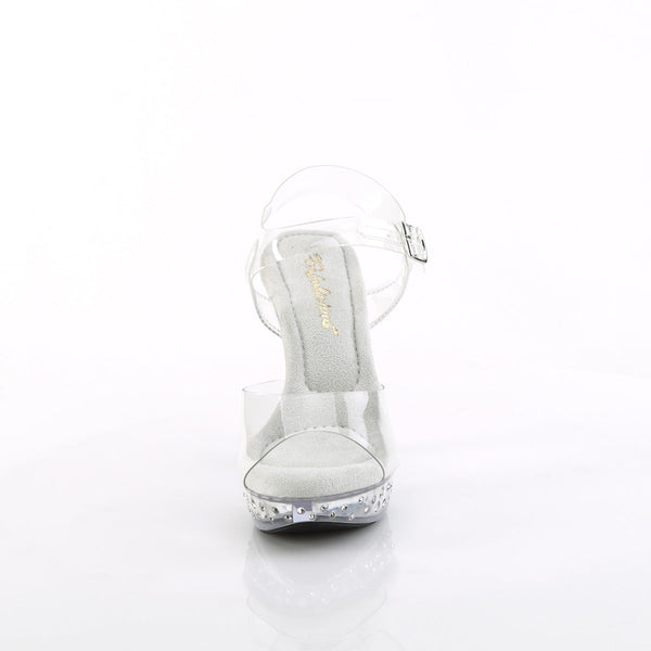 COCKTAIL-508SDT Plateau Sandaletten Transparent von Fabulicious – Ansicht 2