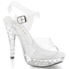 COCKTAIL-508SDT Plateau Sandaletten Transparent von Fabulicious