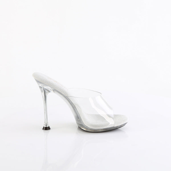 CUPID-401 - Pantoletten - Silber/Transparent von Fabulicious – Ansicht 5