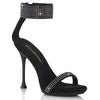 CUPID-440 - Sandaletten - Schwarz mit Strass von Fabulicious