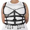 DA-118 Body-Harness mit Anhängern Schwarz Matt von DemoniaCult