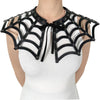 DA-213 Halsband mit Spinnennetz Schwarz Matt von DemoniaCult