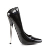 DAGGER-01 Pumps Lack Schwarz von Devious – Ansicht 5