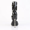 DAGGER-15 High Heel Stiefeletten/Sandaletten - Schwarz Lack von Devious – Ansicht 4