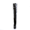 DAGGER-3000 Overknee Stiefel Schwarz von Devious – Ansicht 2