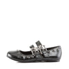 DAISY-03 Pantoletten Schuhe Schwarz mit Totenköpfen von DemoniaCult – Ansicht 3