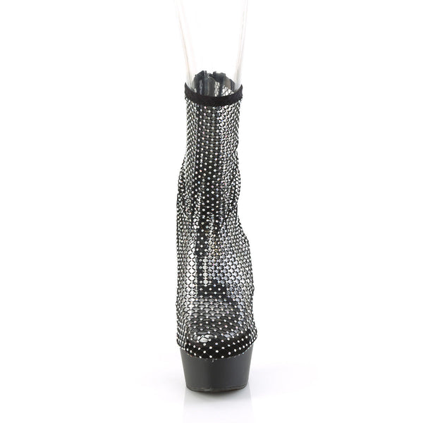 DELIGHT-1009 Plateaustiefelette Netz Schwarz von Pleaser – Ansicht 2