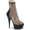DELIGHT-1009 Plateaustiefelette Netz Schwarz von Pleaser