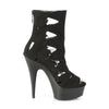 DELIGHT-1014 Plateau Stiefeletten schwarz | Pleaser
