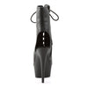 DELIGHT-1016 Plateau Stiefeletten Schwarz von Pleaser – Ansicht 4
