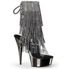DELIGHT-1017RSF Plateau Stiefeletten Schwarz von Pleaser