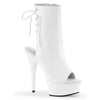 DELIGHT-1018 Plateau Stiefeletten Weiß Lack von Pleaser