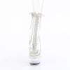 DELIGHT-1018C-2RS - Plateau Stiefeletten - Transparent mit Strass von Pleaser – Ansicht 2