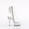 DELIGHT-1018C - Plateau High Heel Peeptoe Stiefeletten - Transparent von Pleaser – Ansicht 5