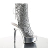 DELIGHT-1018G Plateau Stiefeletten Silber Glitzer von Pleaser – Ansicht 5