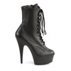 DELIGHT-1020 Plateau Stiefeletten Leder Schwarz von Pleaser – Ansicht 5