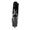 DELIGHT-1020 Plateau Stiefeletten Lack Schwarz von Pleaser – Ansicht 4