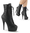 DELIGHT-1020 Plateau Stiefeletten Matt Schwarz von Pleaser – Ansicht 5