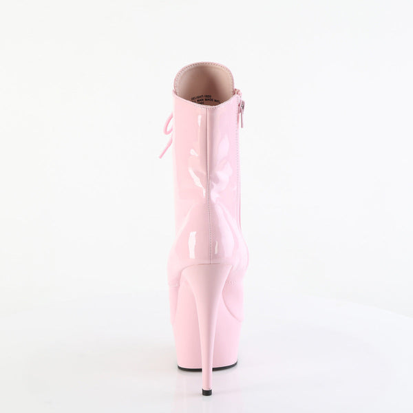 DELIGHT-1020 - Plateau Stiefeletten - Rosa Lack von Pleaser – Ansicht 4