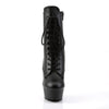 DELIGHT-1020 Plateau Stiefeletten Matt Schwarz von Pleaser – Ansicht 2
