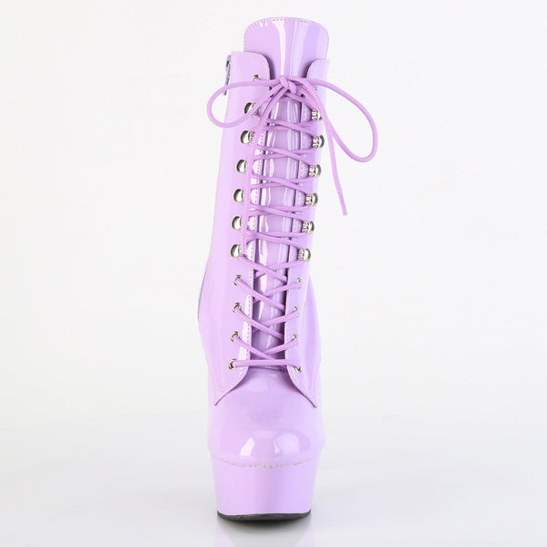 DELIGHT-1020 Plateau Stiefeletten Lila Lack von Pleaser – Ansicht 2